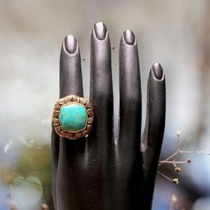 Turquoise Cocktail Ring by Studio Barse, size 6